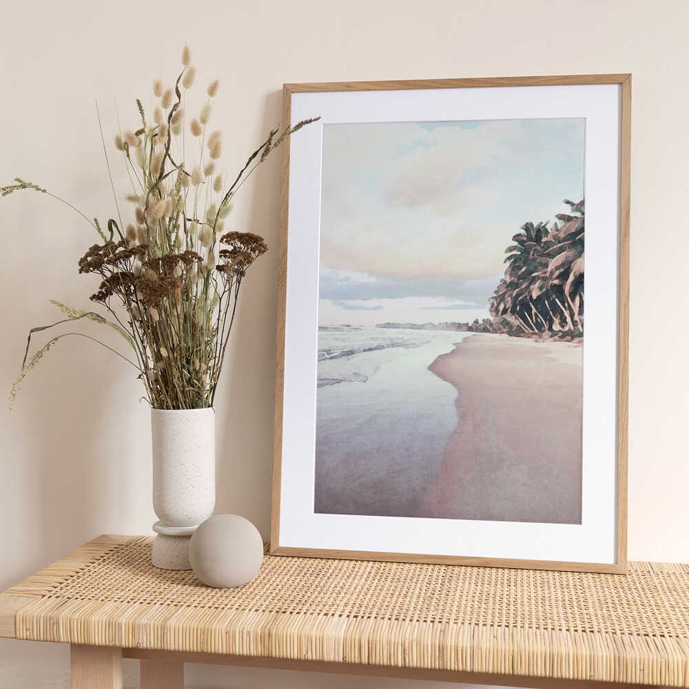 Tropical Beach Serenity - Art Print by Melloi Art Prints
