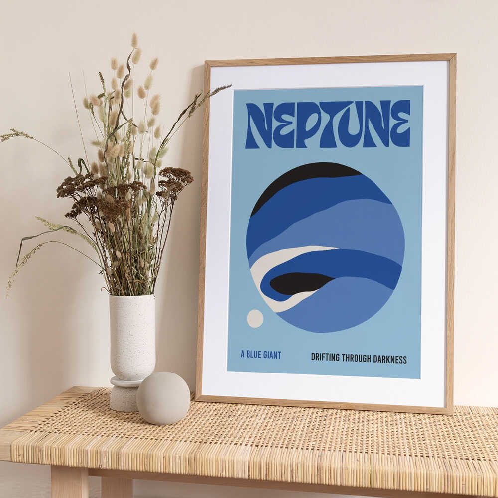 Neptune Blue Giant - Art Print by Patryk Krygowski