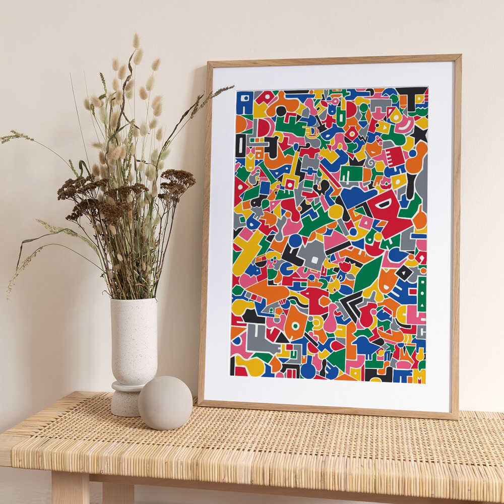 Vibrant Abstract Pattern - Art Print by Matthew Griffiths