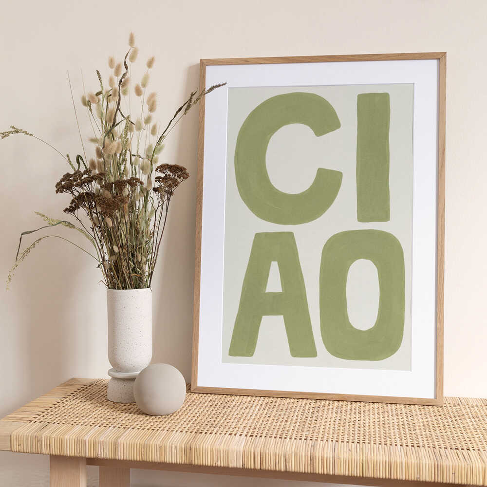 Hand Painted Ciao - Art Print by Andreas Magnusson