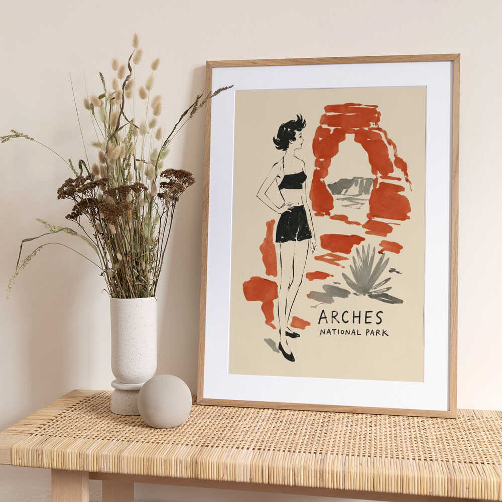 Vintage Arches Travel - Art Print by Patryk Krygowski