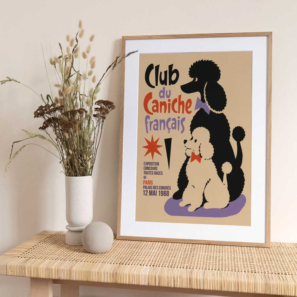 Elegant French Poodles - Art Print by Patryk Krygowski