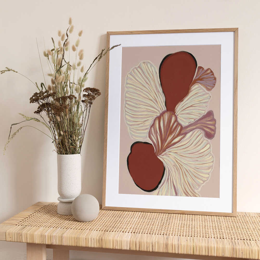 Soft Organic Shapes - Art Print by Alma