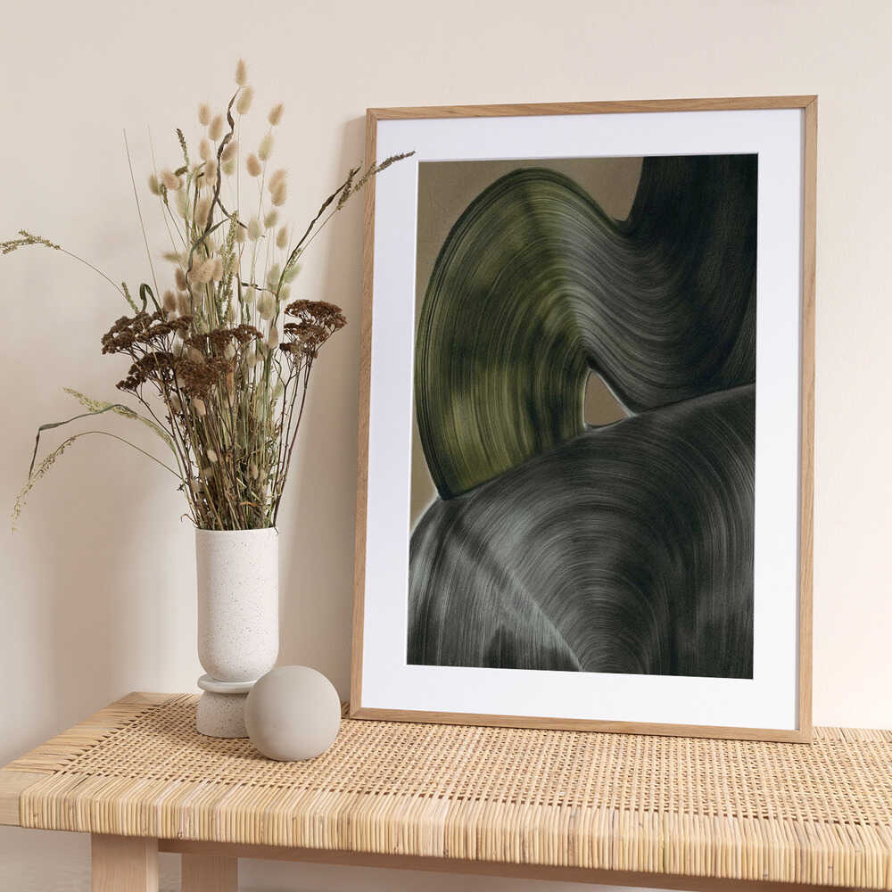 Abstract Flowing Lines - Art Print by Alma