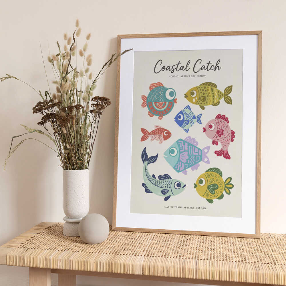 Playful Marine Life - Art Print by Andreas Magnusson