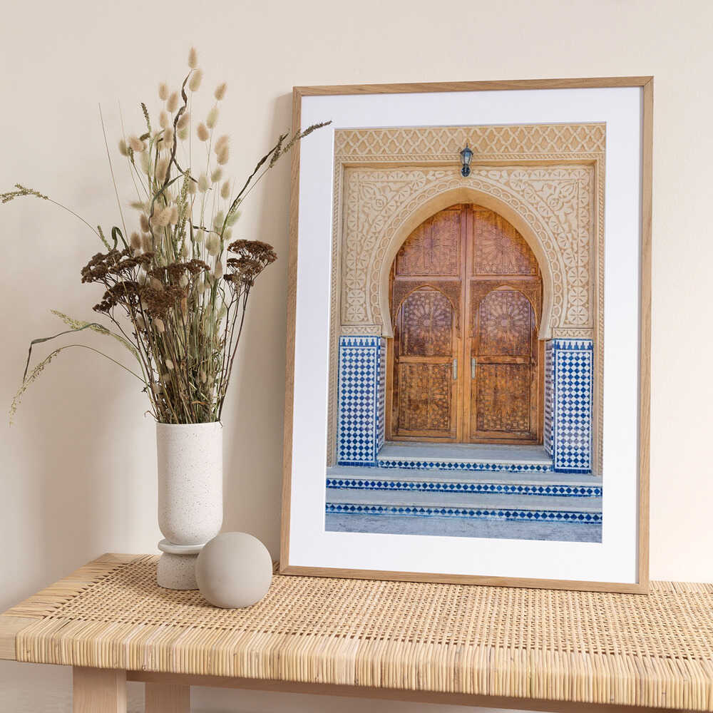 Traditional Moroccan Door - Art Print by Photolovers