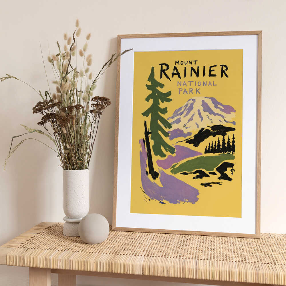 Mount Rainier National Park - Art Print by Patryk Krygowski