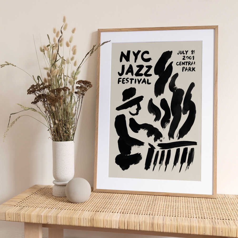 Abstract Jazz Musician - Art Print by Patryk Krygowski