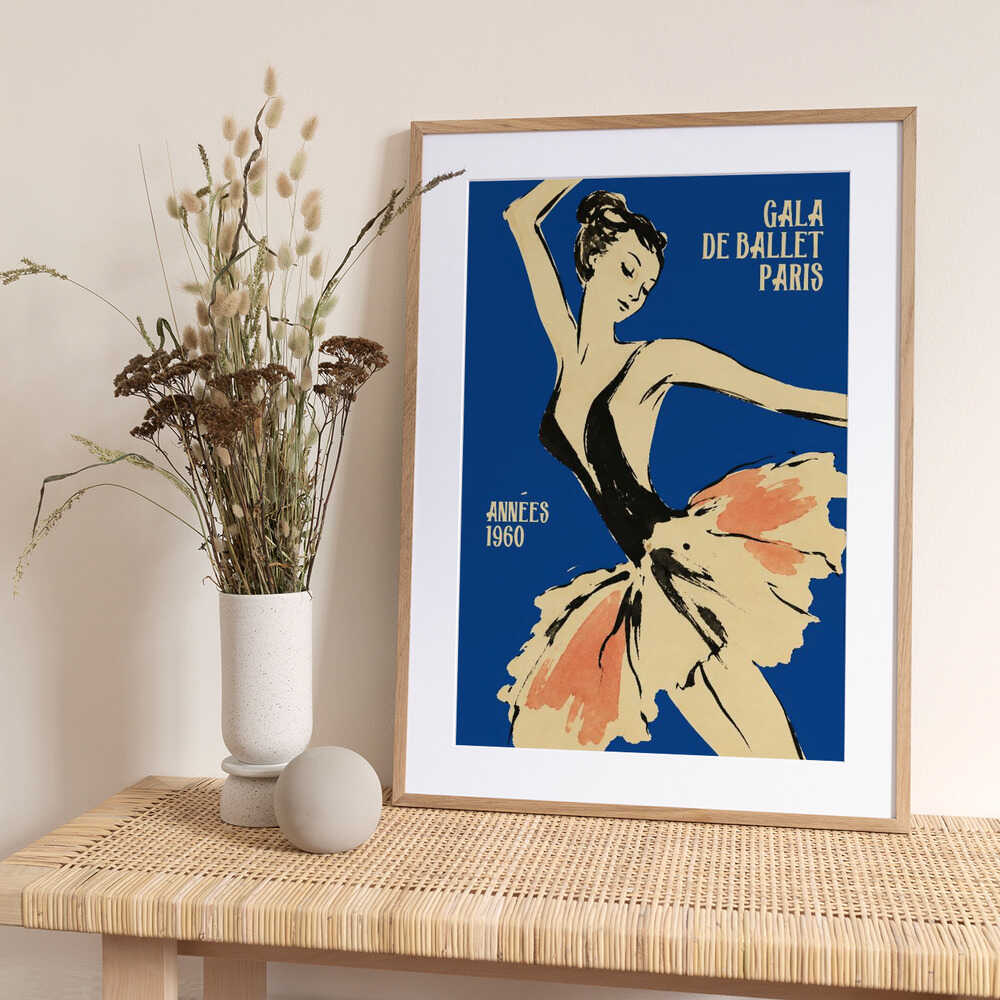 Elegant Ballet Dancer Paris - Art Print by Patryk Krygowski