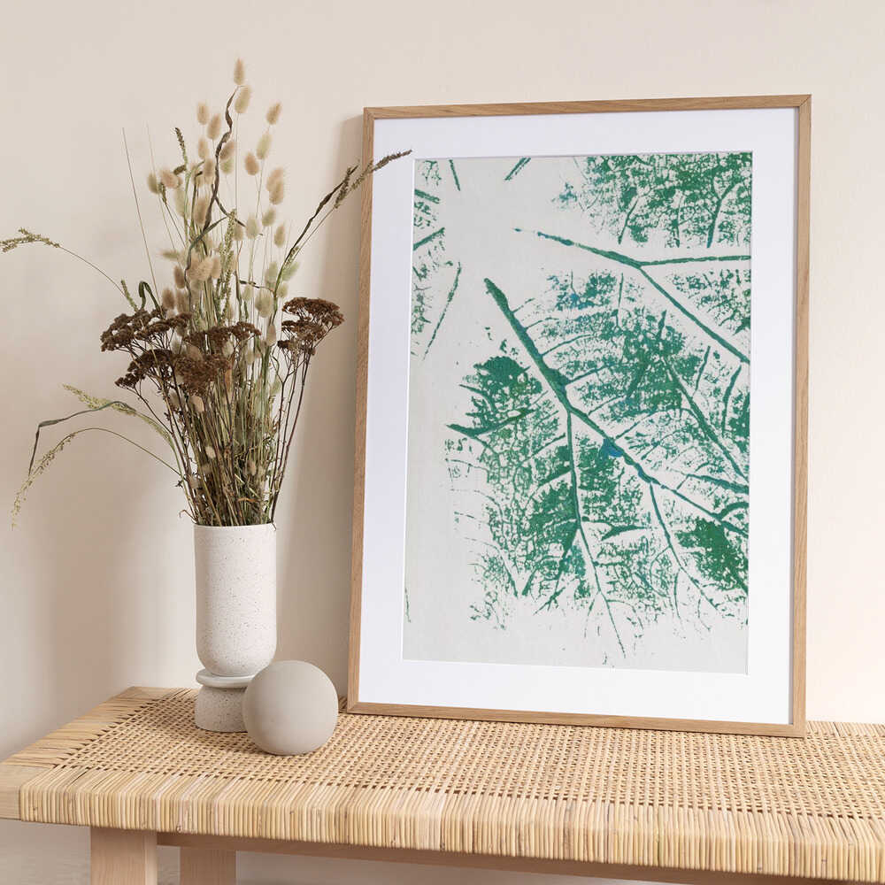 Green Leaf Print - Art Print by Maira Ribena