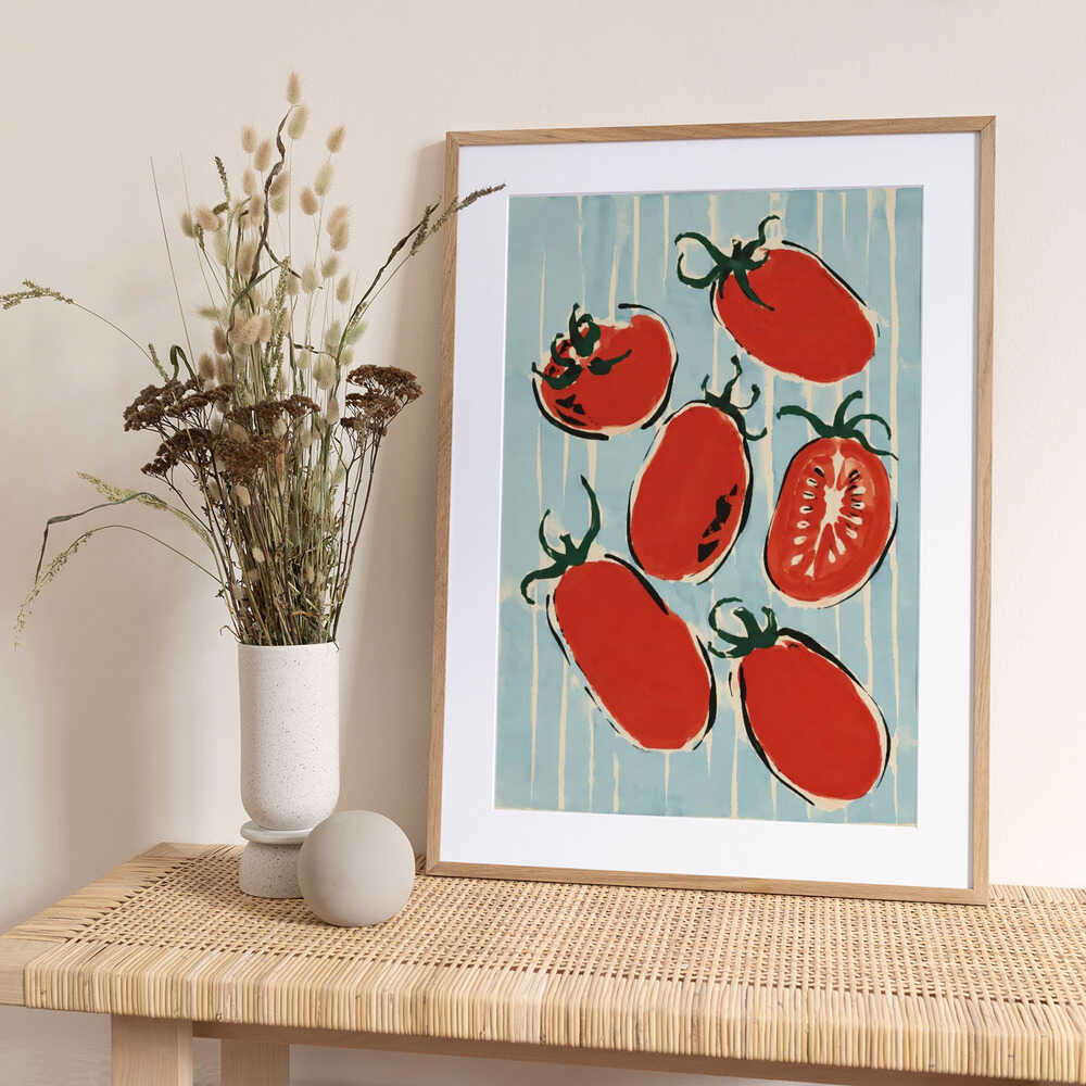 Vibrant Red Tomatoes - Art Print by Patryk Krygowski