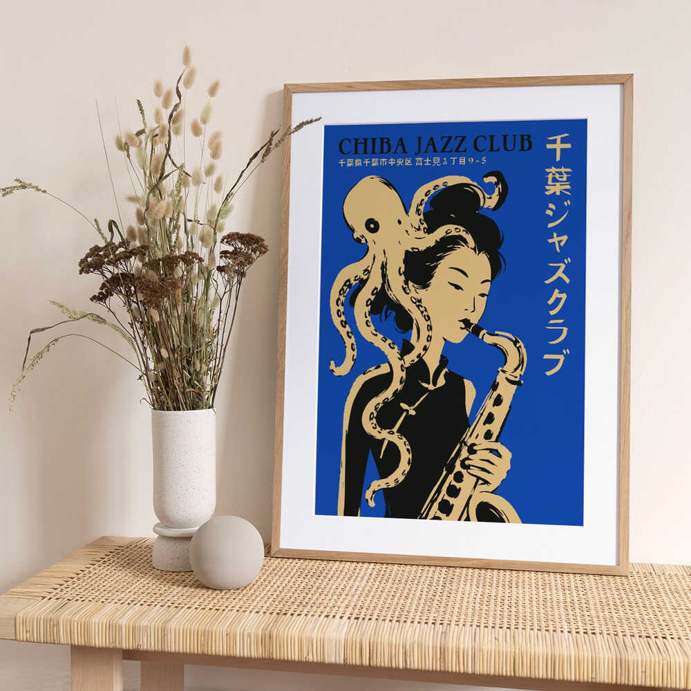 Octopus Jazz Saxophone Player - Art Print by Patryk Krygowski