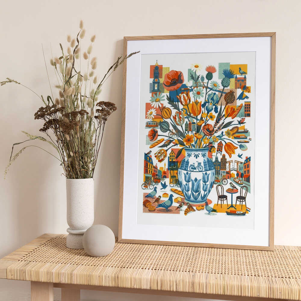 Amsterdam City Blooms - Art Print by Sander van Laar