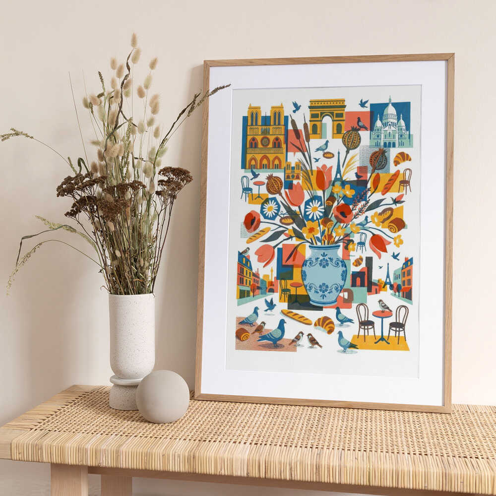 A Parisian Bouquet - Art Print by Sander van Laar