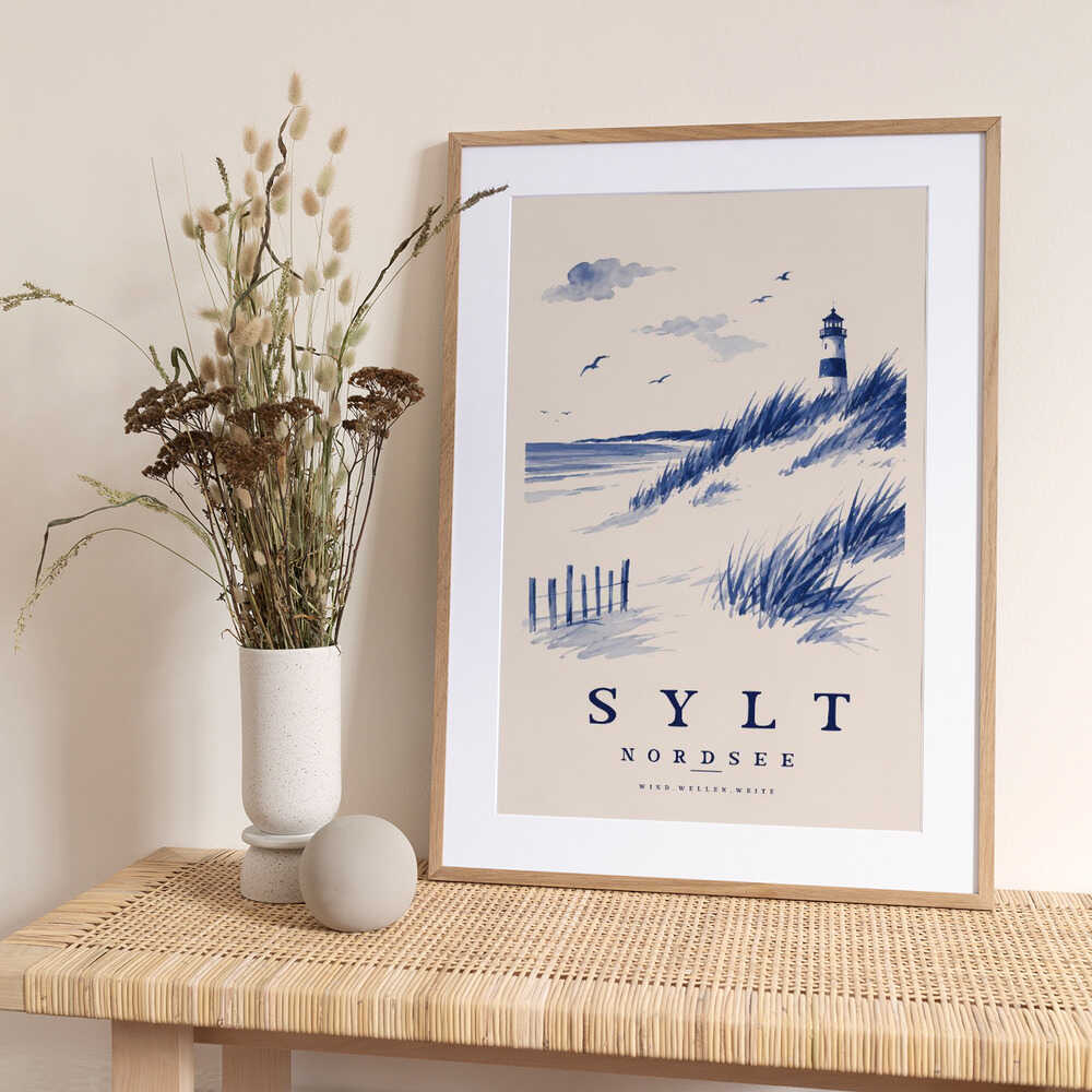 Coastal Lighthouse View - Art Print by Treechild