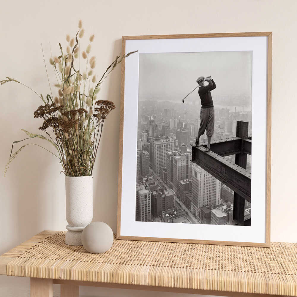 Skyscraper Golf Swing - Art Print by Andreas Magnusson