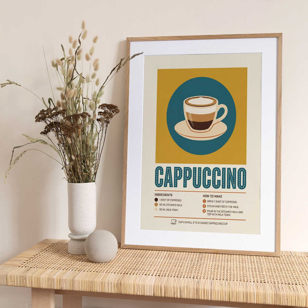 Layered Cappuccino Recipe - Art Print by Andreas Magnusson