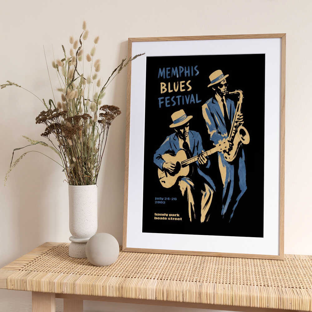 Soulful Blues Players - Art Print by Patryk Krygowski