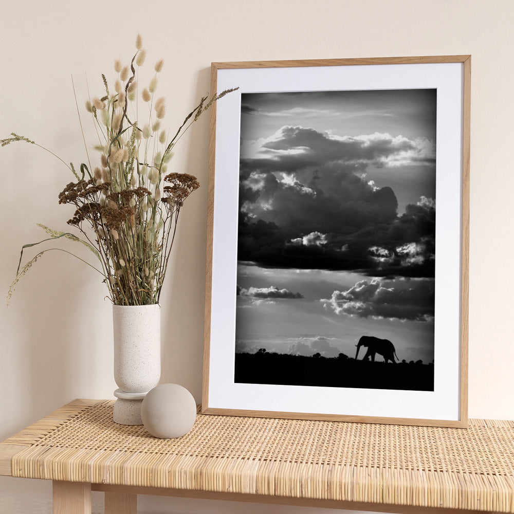 He walks under an African Sky - Art Print by WildPhotoArt