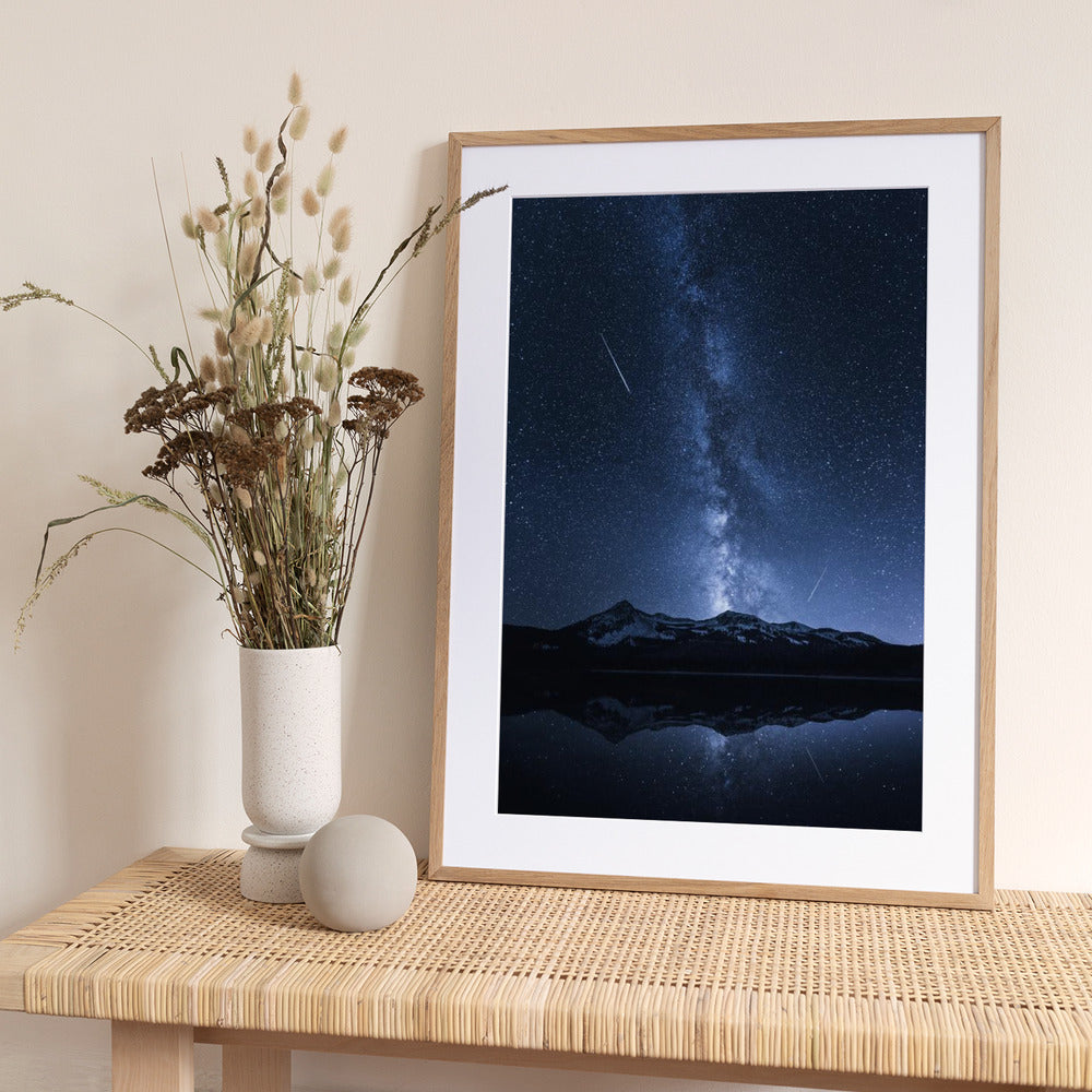 Galaxies Reflection - Art Print by Toby Harriman