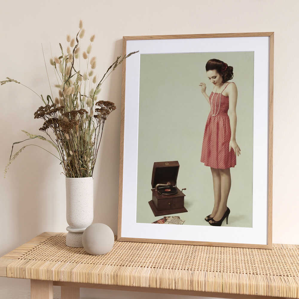 Pin Up Girl III - Photo Art Print by Bart Peeters