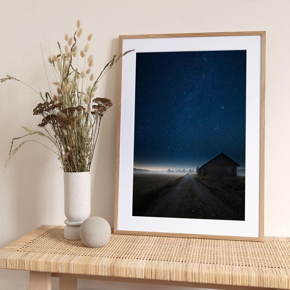 I walk alone - Art Print by Mika Suutari