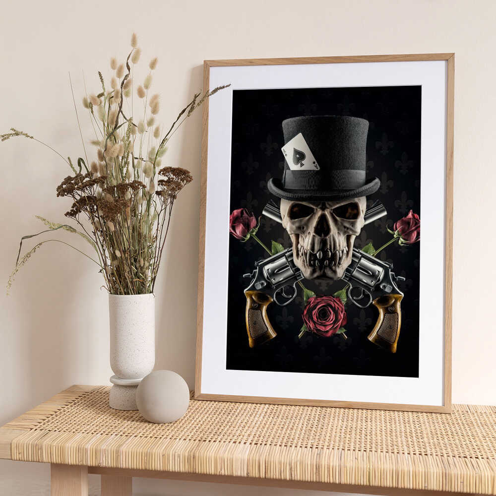Guns and Roses - Art Print by Petri Damstén