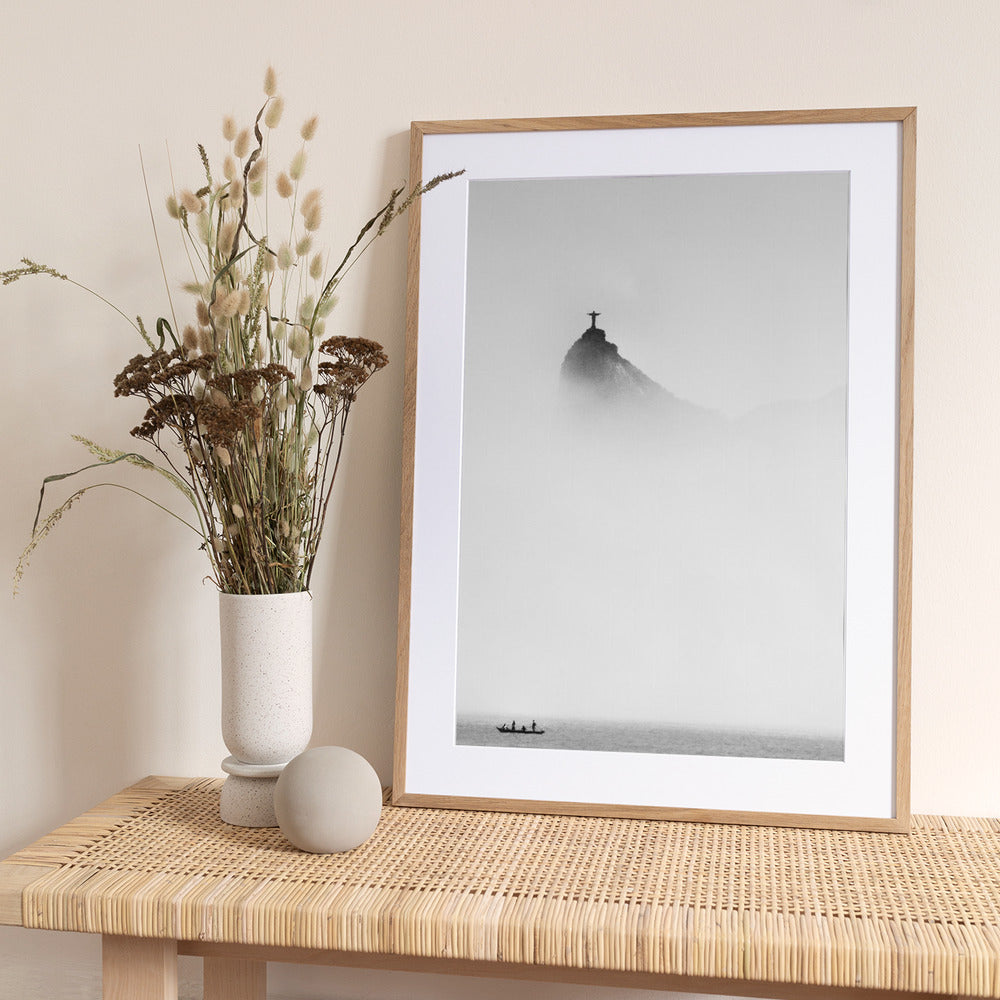 Cristo in the mist - Art Print by Trevor Cole