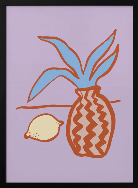 Lilac Lemon - Art Print by Pictufy Studio