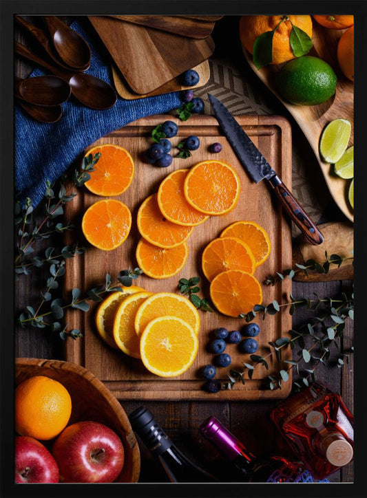 Fruit table - Art Print by Juri Aoki