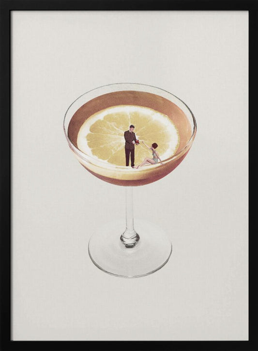 My drink needs a drink - Art Print by Maarten Léon