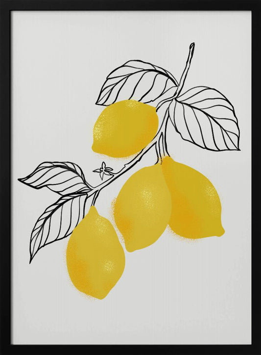 Lamya lemons - Art Print by Rosana Laiz Blursbyai