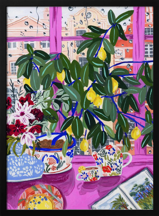 Tea with Marianne - Art Print by Sarah Gesek