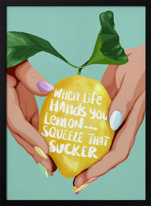 Squeeze That Lemon - Art Print by ByKammille