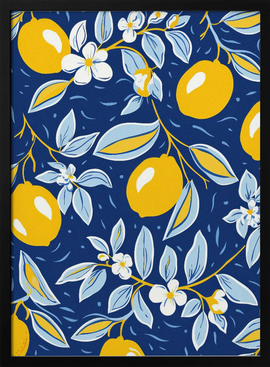 Italien Lemons 2 - Art Print by Bilge Paksoylu