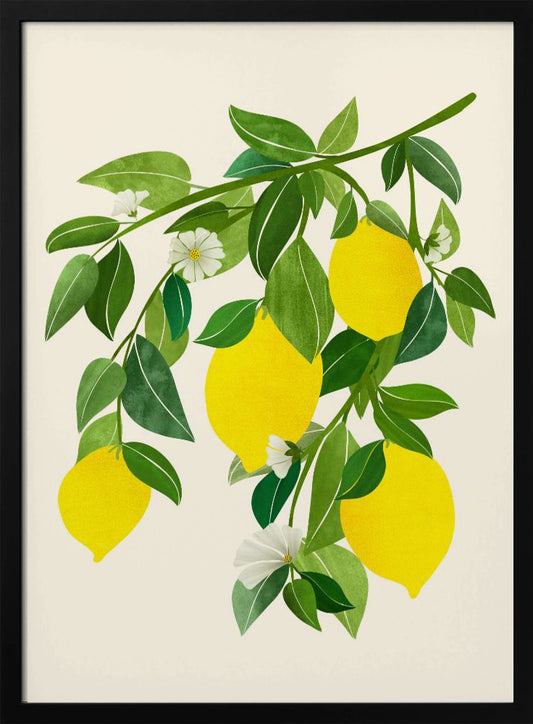 Sunny Lemons 4x5 - Art Print by Kristian Gallagher