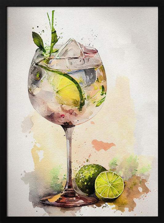 Drinks cocktail - Art Print by Justyna Jaszke