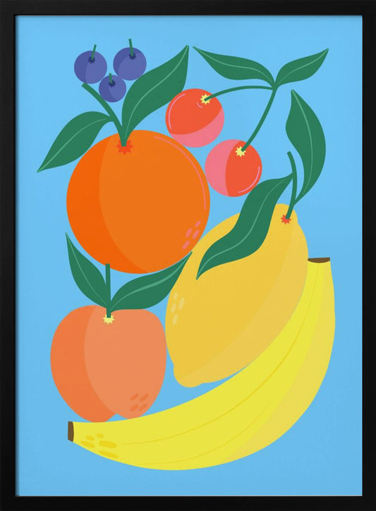 Stacked Fruits - Art Print by Melissa Donne
