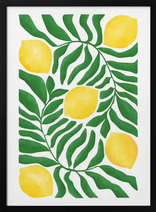 Lemon Grove Vibes - Art Print by Elena Ristova