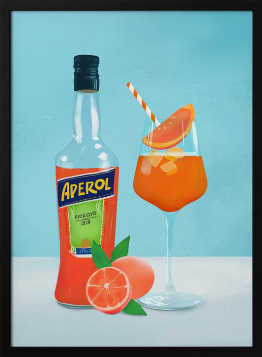 Aperol Spritz - Art Print by Petra Lizde