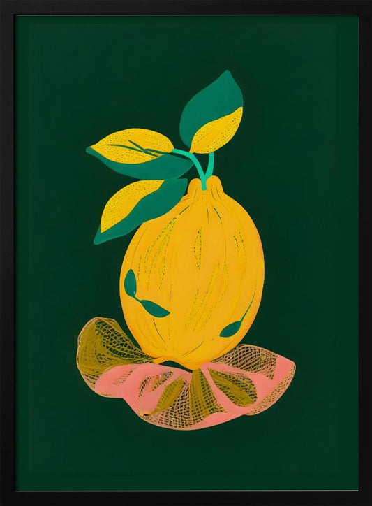 Lemon's Out of The Net Bag - Art Print by Uma Gokhale