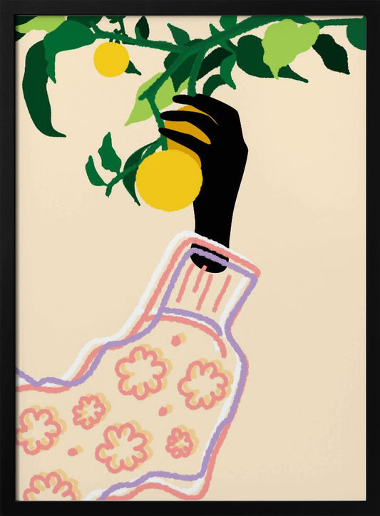 Citrus Touch - Art Print by Kintsugi99