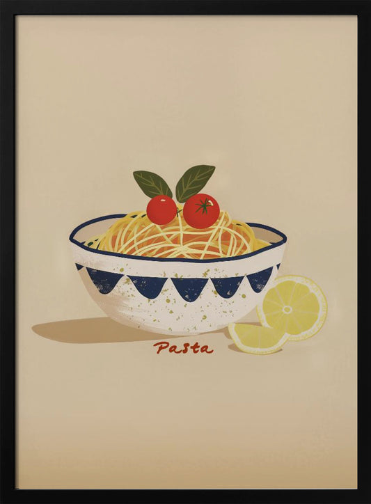 Spaghetti Delight - Art Print by Emel Tunaboylu