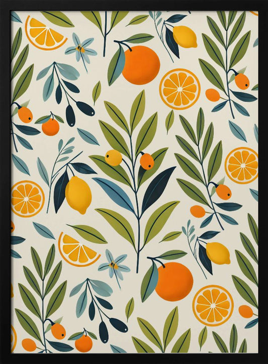 Lemon Orchard Dream - Art Print by Kintsugi99