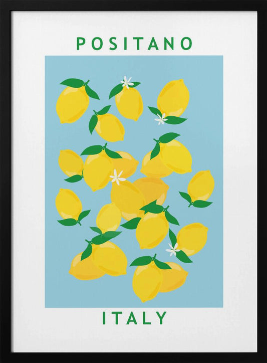 Lemons Flower Market - Art Print by Petra Lizde