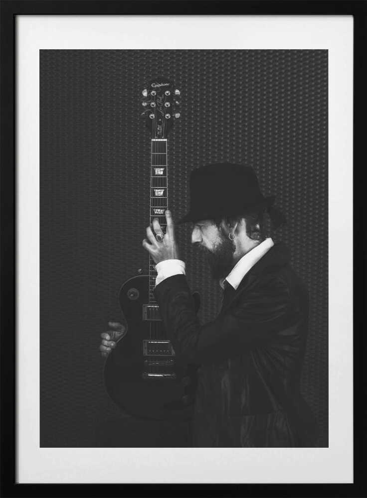 man in black - Photo Art Print by Desislava Ignatova