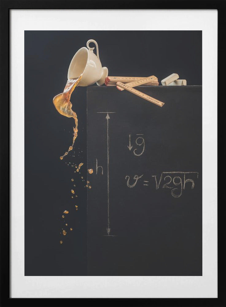 A study with free fall - Art Print by Dina Belenko