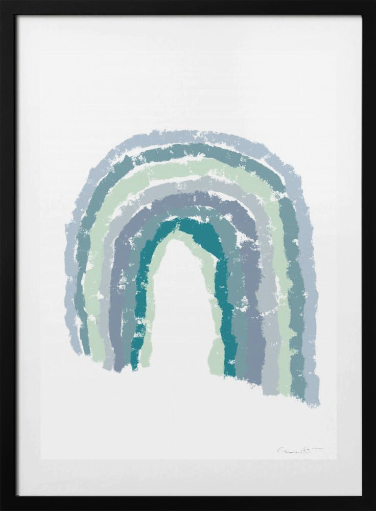 Rainbow Blues - Art Print by Pictufy Studio II