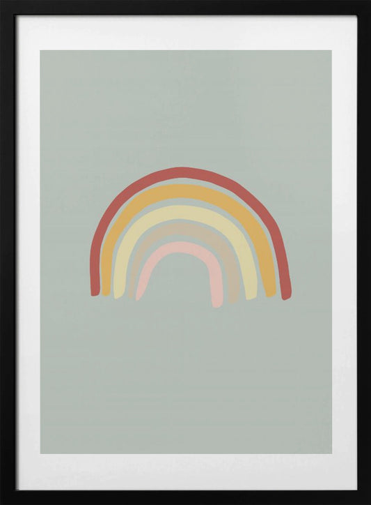 Rainbow Green - Art Print by Pictufy Studio