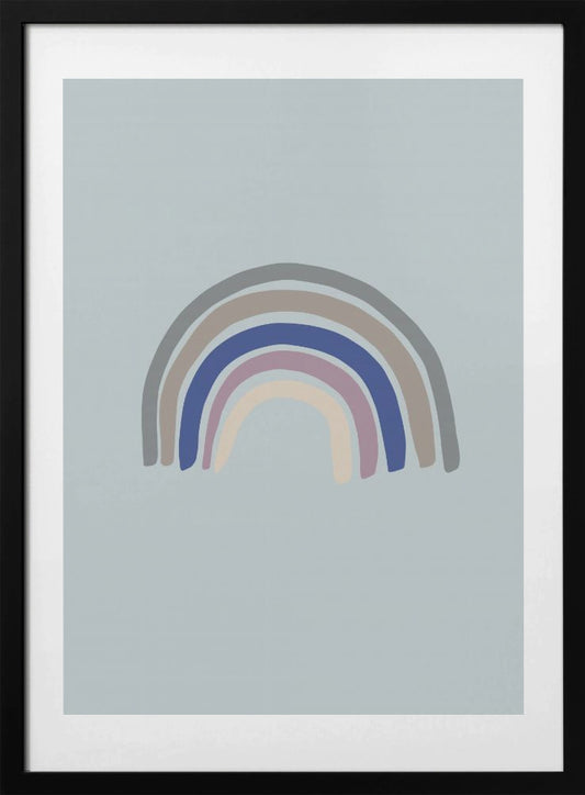 Rainbow Blue - Art Print by Pictufy Studio